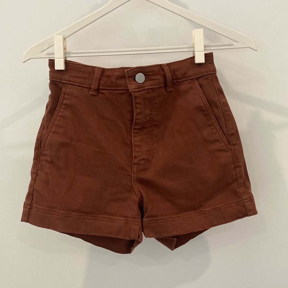Everlane High Waist Brown Women's Shorts